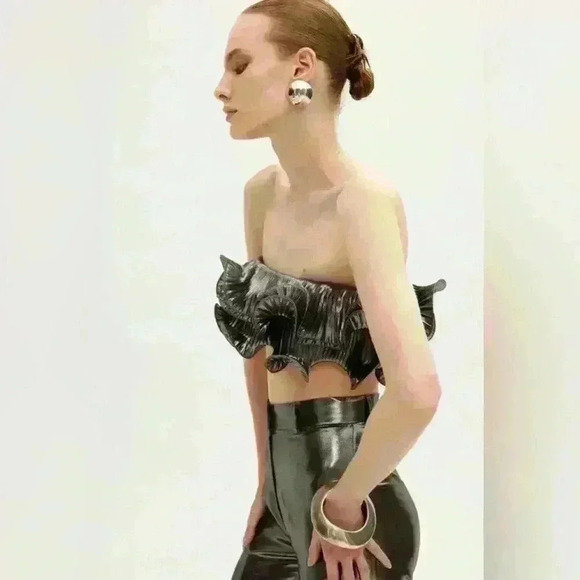 New Arrivals Lilou Ruffle Pants in Rive Droite Size Xtra Small - Picture 3 of 14